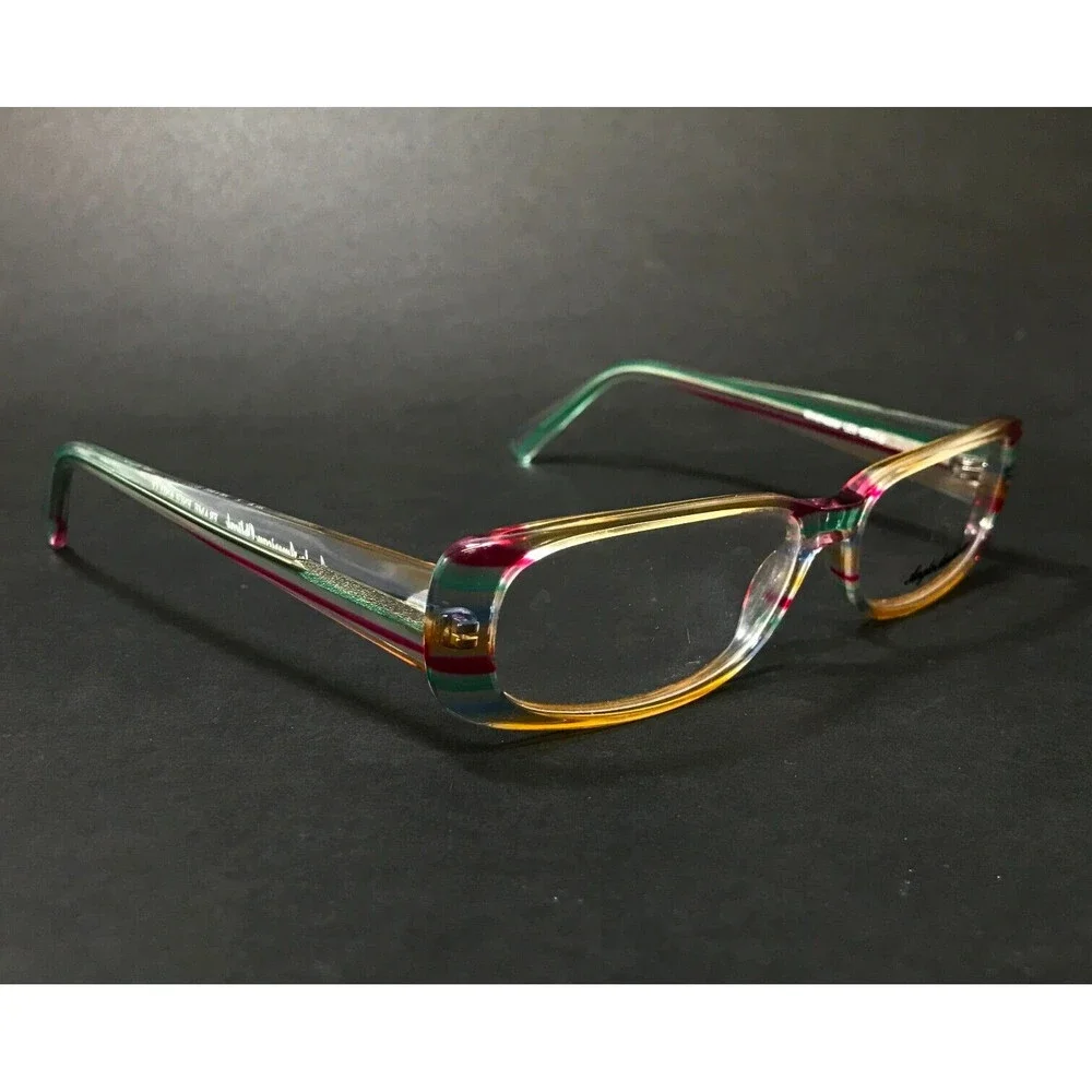 Anglo American Optical Eyeglasses Frames Winchester LE5 Clear Rainbow 55-15-130